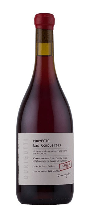 Proyecto Las Compuertas | Durigutti | Vino Tinto | Las Compuertas Mendoza | Criolla