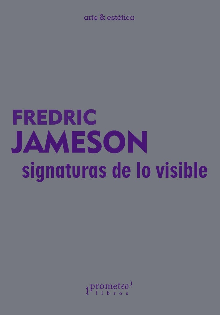 Signaturas de lo visible | Fredric Jameson