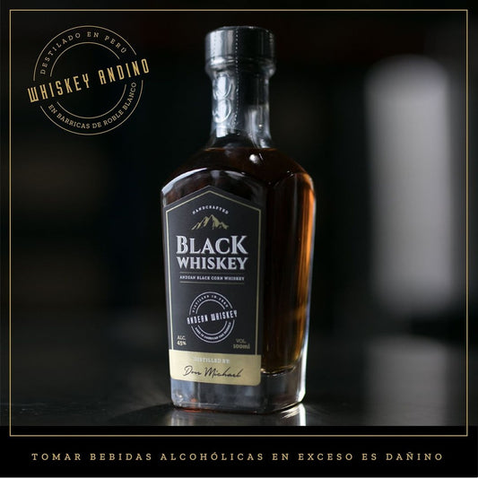 Black Whiskey | Don Michael | Whiskey | 100 ml | Perú | Maiz morado o maiz negro