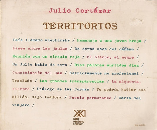 Territorios | Julio Florencio Cortázar