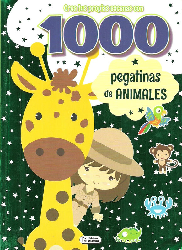 CREA TUS PROPIAS ESCENAS CON 1000 PEGATINAS DE ANIMALES - V&D