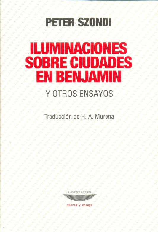 Iluminaciones sobre ciudades en Benjamin y otros ensayos | Peter Szondi